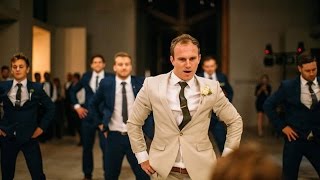 Groom Surprises Bride with Best Groomsmen Dance Ever [upl. by Yuri]