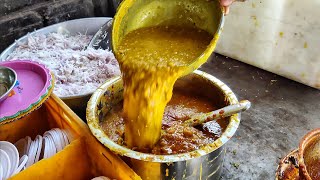 Huge Making of DALPURI  Famous Potato Lentil Curry of Bhavnagar  Indian Street Food [upl. by Harwell649]