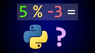 How does the mod operator handle negative numbers in Python [upl. by Medina]