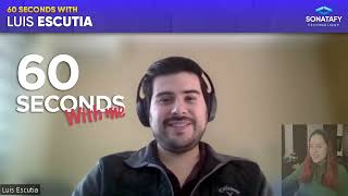 60 seconds with Luis [upl. by Onavlis]