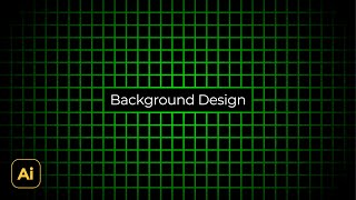 Simple Background Design Idea Halftone Grid  Adobe Illustrator Tutorials [upl. by Ardnoel]