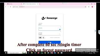 How to reset password of secureye Starling IP camera Tutorial password smartphone hikvisioncctv [upl. by Sudoeht]