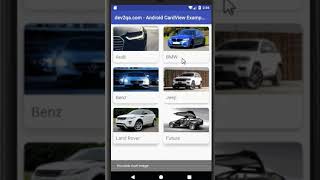 android cardview with text and image example [upl. by Connett836]