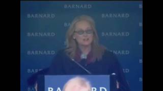 HD  Meryl Streep  Barnard College Commencement Speech  Part 1 of 4 [upl. by Japeth446]