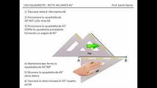 Uso squadrette rette inclinate 45° [upl. by Rahcir474]