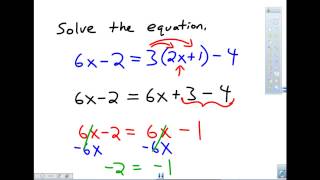 Example of an Inconsistent Equation [upl. by Airuam559]