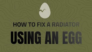 How to fix a Radiator using an Egg OPP Style [upl. by Legge]