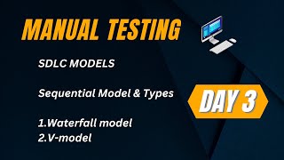 SDLC Models what is waterfall model what is V Model when we choose waterfall model and V model [upl. by Grodin244]