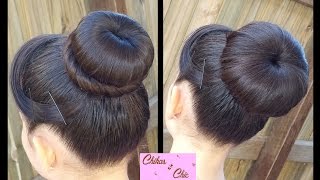 Hair style Classic Donut Bun 2 Options  Quick and Easy Hairstyles  Dance hairstyle [upl. by Ramma812]