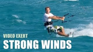 How To Kitesurf In Strong Winds  Kiteboarding Technique Tips [upl. by Namrac]