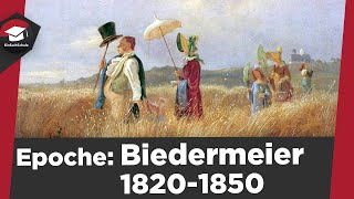 Biedermeier einfach erklärt  Literaturepoche 18201850  Weltbild Sprache Vertreter erklärt [upl. by Kciremed830]