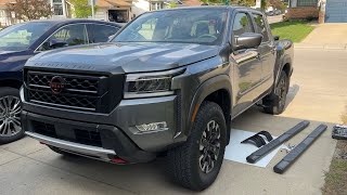 How to install a step bars on 2023 Nissan frontier [upl. by Annhej]