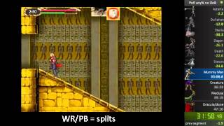 Castlevania Portrait of Ruin any no OoB speedrun in 4644 [upl. by Nosneh]