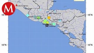 Sismo de 66 en El Salvador activa alerta de tsunami en el Pacífico [upl. by Killian672]