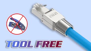 How to install RJ45 Cat6 Tool Free Reusable Connector  VCELINK Cat6 Toolless Network Connector [upl. by Salchunas200]