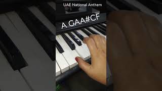 UAE National Anthem  piano notes [upl. by High256]