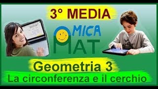 Videolezioni di geometria per la terza media  La circonferenza e il cerchio [upl. by Maze]