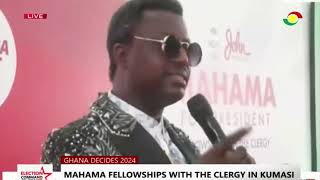 Opambour jabs Bawumia at Mahama fellowship with clergy in Kumasi 3News [upl. by Airekal]