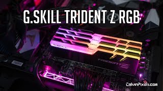 Gskill Trident Z RGB Review  3200Mhz RAM for Ryzen 5800X 5600X [upl. by Picco693]