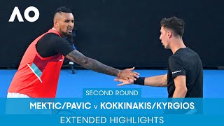 MekticPavic v KokkinakisKyrgios Extended Highlights 2R  Australian Open 2022 [upl. by Ynehpets827]