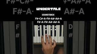 Undertale His Theme Song Easy Piano Tutorial pianotutorial shorts [upl. by Acisse482]