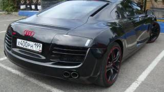 Russian Black on black Audi R8 [upl. by Helga]