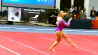 2016 Jesolo Alexandra Raisman FX 14 600 [upl. by Hnahk]