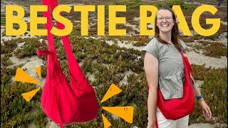 Sewing my dream bag red quilted bestie bag using HiSydGraham tutorials [upl. by Molly224]