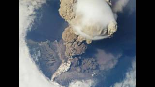 Sarychev Peak Eruption from the ISS oblique view [upl. by Ytineres]