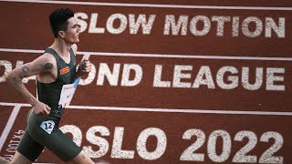 Diamond League in Slow Motion  Oslo Bislett Games 2022 [upl. by Haldi]