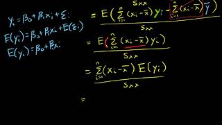 Least Square Estimators  Unbiased Proof [upl. by Roanne]