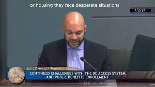 Joint Housing amp Health Committee HearingContinued Challenges with DCAS amp Public Benefits Enrollment [upl. by Orman]