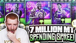 i went on a HUGE 7 MILLION MT SPENDING SPREE for END GAME cards in MyTeam NBA 2K22 MyTeam [upl. by Aisaim]