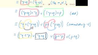 Discrete Math  0019  C1S3 Chaining Logical Equivalences [upl. by Atinus]