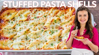 Extra Cheesy STUFFED SHELLS RECIPE [upl. by Joappa]