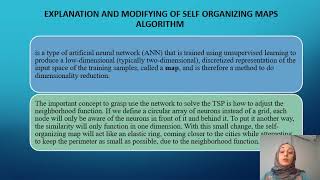 Self Organizing map for solving traveling salesman problem presentation [upl. by Aerol]