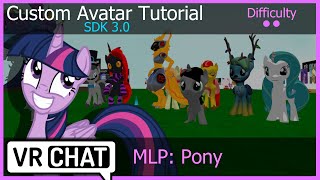 VRChat  Pony SDK3 Custom Avatar Tutorial [upl. by Enilegna167]