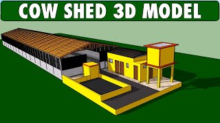 COW SHED  Advanced Cow Farming Technology High Tech 3D Dairy Farm Design [upl. by Ellebasi165]