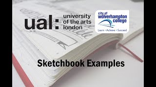 UAL Level 3 Extended Diploma FMP SKETCHBOOK Example PASS [upl. by Amlus]