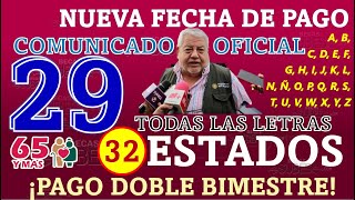 🔴Comunicado Secretaría de Bienestar ¡29 de septiembre 2023 PAGO DOBLE Adultos Mayores Bienestar 🔴 [upl. by Nagol]