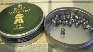 Air Rifle Pellets  Bisley Magnum review [upl. by Donahue908]