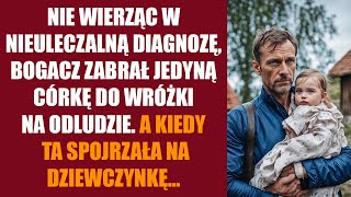 Nie wierząc w nieuleczalną diagnozę bogacz zabrał jedyną córkę do wróżki w odludzie A kiedy ta [upl. by Beckie221]