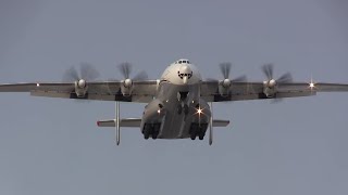 Antonov An22  Takeoff amp Landing [upl. by Atile]