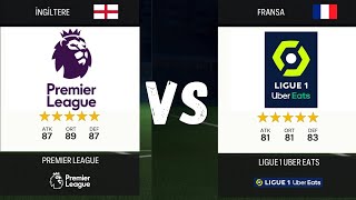 PREMİER LİG VS LİGUE 1 MAÇ SİMÜLASYONU  EA FC 24  TAKIM KAPIŞTIRMA eafc24 fifa futbol fifa24 [upl. by Manheim]