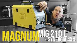 Spawarka Magnum MIG 210 L Synergia 4x4  TEST SPAWANIA funkcje unboxing [upl. by Noslien]