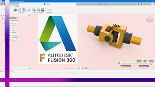 Fusion 360Tutorial  Universal Joint  Mechanical Engineering \\ [upl. by Etteyniv724]