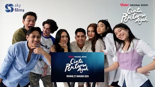 Cast Reacts  Official Trailer  Cinta Pertama Ayah  Hanya di Vidio [upl. by Meletius]