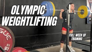 Full Week of Olympic Weightlifting  Training for the Arnold Sports Festival [upl. by Irat]