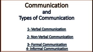 Communication and Types of Communication Lecture Concept Definitions Examples Urdu\Hindi [upl. by Akienom]