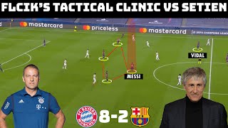 Tactical Analysis Bayern Munich 82 Barcelona  Flick’s Completeamp Systematic Destruction Of Setien [upl. by Esylla]